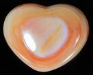Colorful Carnelian Agate Heart #63067-1